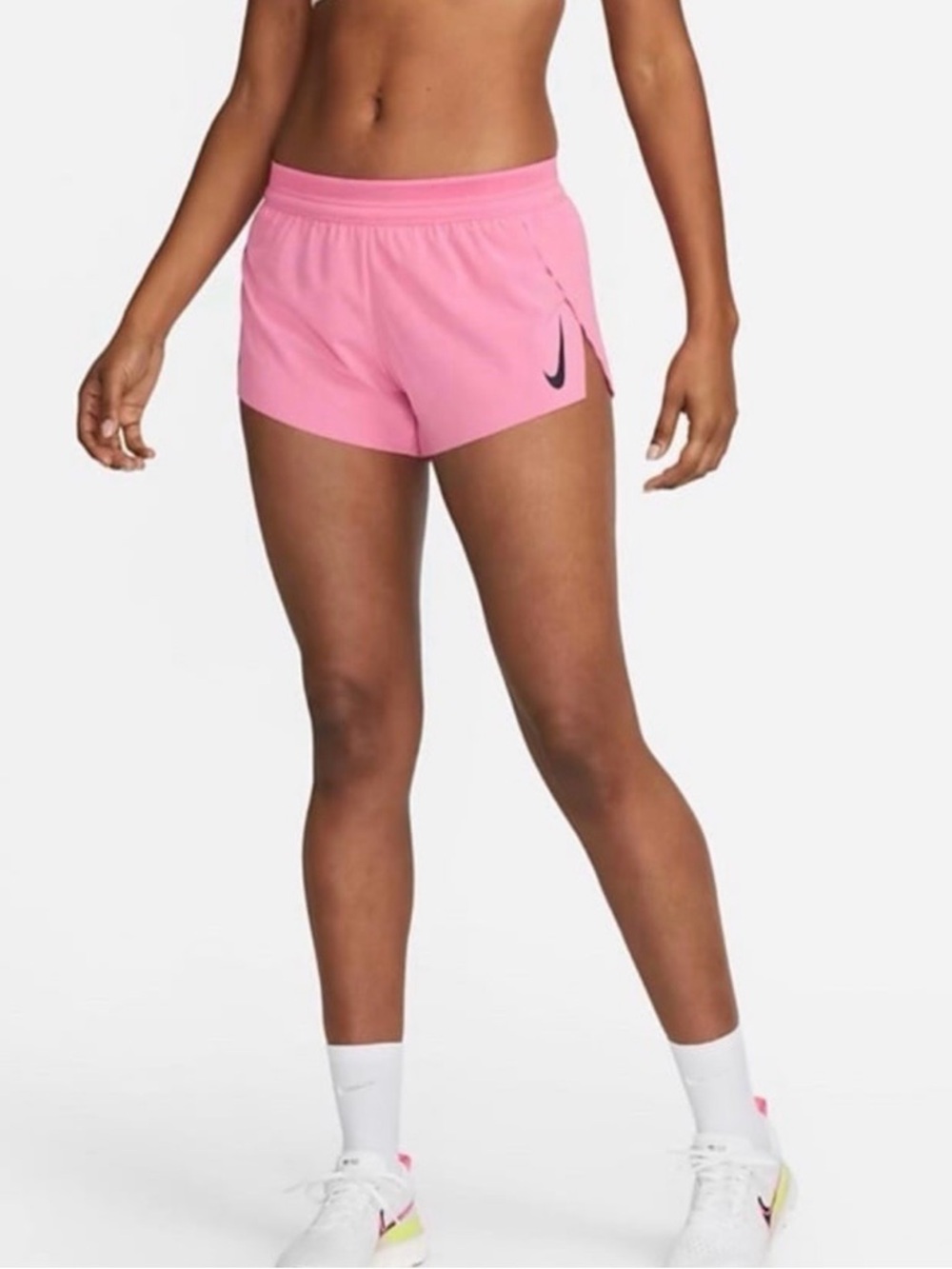 Pink Nike AeroSwift Shorts